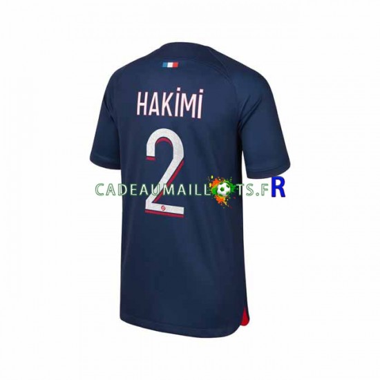 Paris Saint-Germain Maillot avec flocage Hakimi 2 Domicile 2023-2024 ,Homme MC