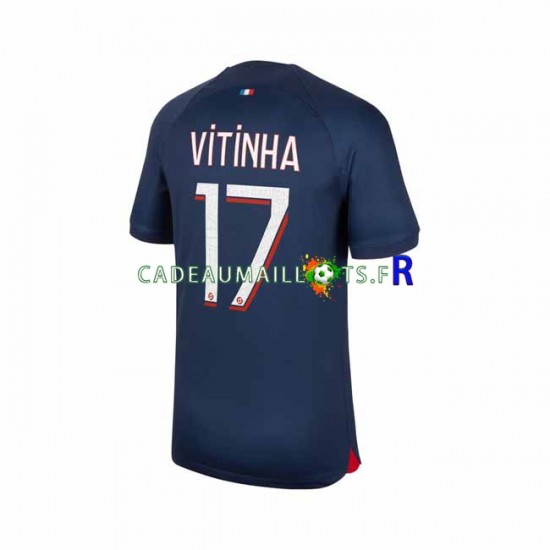 Paris Saint-Germain Maillot avec flocage Vitinha 17 Domicile 2023-2024 ,Homme MC