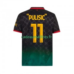 AC Milan Maillot avec flocage Christian Pulisic 11 4ème 2024-2025 ,Homme MC