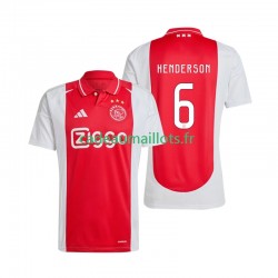 Ajax Amsterdam Maillot avec flocage Henderson 6 Domicile 2024-2025 ,Homme MC