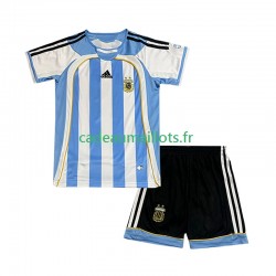 Argentine Maillot avec flocage Rétro Domicile 2006 ,Tenue Enfant MC