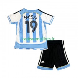 Argentine Maillot avec flocage Lionel Messi 19 Rétro Domicile 2006 ,Tenue Enfant MC