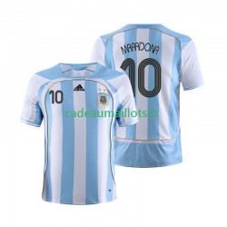 Argentine Maillot avec flocage Maradona 10 Rétro Domicile 2006 ,Homme MC