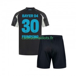 Bayer 04 Leverkusen Maillot avec flocage Frimpong 30 3ème 2024-2025 ,Tenue Enfant MC