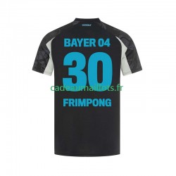 Bayer 04 Leverkusen Maillot avec flocage Frimpong 30 3ème 2024-2025 ,Homme MC