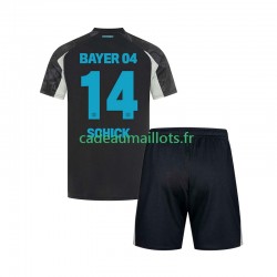 Bayer 04 Leverkusen Maillot avec flocage Patrik Schick 14 3ème 2024-2025 ,Tenue Enfant MC