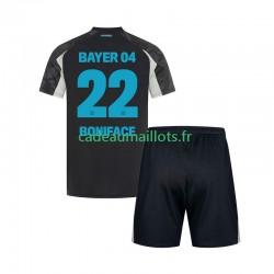 Bayer 04 Leverkusen Maillot avec flocage Victor Boniface 22 3ème 2024-2025 ,Tenue Enfant MC Bayer 04 Leverkusen Maillot avec flocage Victor Boniface 22 3ème 2024-2025 ,Tenue Enfant MC
