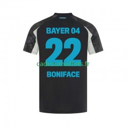 Bayer 04 Leverkusen Maillot avec flocage Victor Boniface 22 3ème 2024-2025 ,Homme MC Bayer 04 Leverkusen Maillot avec flocage Victor Boniface 22 3ème 2024-2025 ,Homme MC