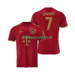 Bayern Munich Maillot avec flocage Rouge 125th Anniversary Serge Gnabry 7 Domicile 2024-2025 ,Homme MC