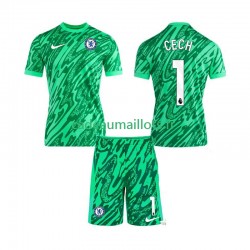 Chelsea Maillot avec flocage CECH 1 Gardien 3ème 2024-2025 ,Tenue Enfant MC