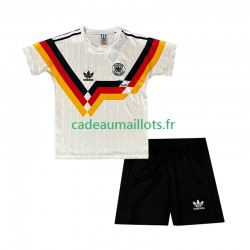 Allemagne Maillot avec flocage Rétro Domicile 1990 ,Tenue Enfant MC