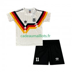 Allemagne Maillot avec flocage Klose 11 Rétro Domicile 1990 ,Tenue Enfant MC