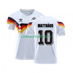 Allemagne Maillot avec flocage Matthaus 10 Rétro Domicile 1990 ,Homme MC