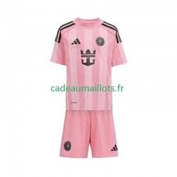 InterMiami Maillot avec flocage Domicile 2025 ,Tenue Enfant MC
