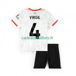 Liverpool Maillot avec flocage VIRGIL 4 3ème 2024-2025 ,Tenue Enfant MC