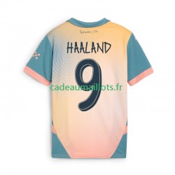 Manchester City Maillot avec flocage Haaland 9 4ème 2024-2025 ,Homme MC