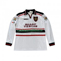 Manchester United Maillot avec flocage Beckham 7 Rétro Extérieur 1988 2002 ,Homme ML