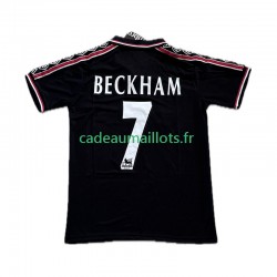 Manchester United Maillot avec flocage Beckham 7 Rétro 3ème 1988 2002 ,Homme MC