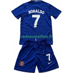 Manchester United Maillot avec flocage Cristiano Ronaldo 7 Rétro 3ème 2008 2009 ,Tenue Enfant MC