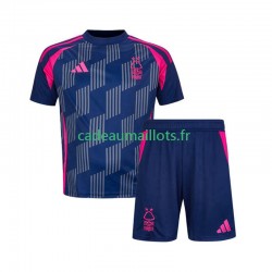 Nottingham Forest Maillot avec flocage Extérieur 2024-2025 ,Tenue Enfant MC