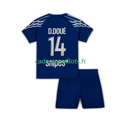 Paris Saint-Germain Maillot avec flocage Desire Doue 14 4ème 2024-2025 ,Tenue Enfant MC