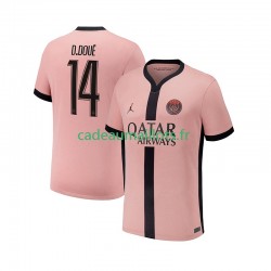 Paris Saint-Germain Maillot avec flocage Desire Doue 14 3ème 2024-2025 ,Homme MC