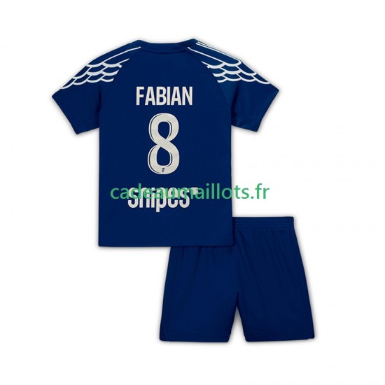 Paris Saint-Germain Maillot avec flocage Fabian 8 4ème 2024-2025 ,Tenue Enfant MC