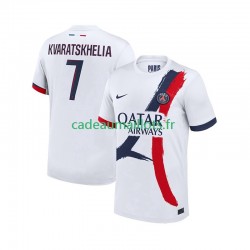 Paris Saint-Germain Maillot avec flocage Khvicha Kvaratskhelia 7 Extérieur 2024-2025 ,Homme MC