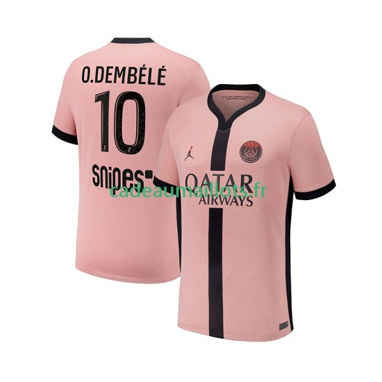 Paris Saint-Germain Maillot avec flocage Ousmane Dembele 10 3ème 2024-2025 ,Homme MC Paris Saint-Germain Maillot avec flocage Ousmane Dembele 10 3ème 2024-2025 ,Homme MC