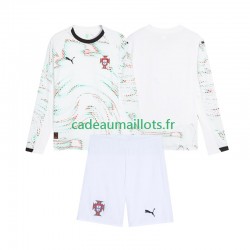 Portugal Maillot avec flocage Extérieur 2025 ,Tenue Enfant ML