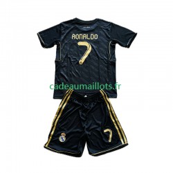 Real Madrid Maillot avec flocage Cristiano Ronaldo 7 Rétro Extérieur 2011 2012 ,Tenue Enfant MC