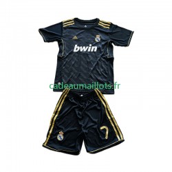 Real Madrid Maillot avec flocage Cristiano Ronaldo 7 Rétro Extérieur 2011 2012 ,Tenue Enfant MC