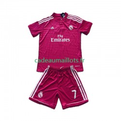 Real Madrid Maillot avec flocage Cristiano Ronaldo 7 Rétro Extérieur 2014 2015 ,Tenue Enfant MC