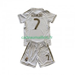 Real Madrid Maillot avec flocage Cristiano Ronaldo 7 Rétro Domicile 2011 2012 ,Tenue Enfant MC