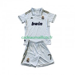 Real Madrid Maillot avec flocage Cristiano Ronaldo 7 Rétro Domicile 2011 2012 ,Tenue Enfant MC