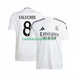 Real Madrid Maillot avec flocage Federico Valverde 8 Domicile 2024-2025 ,Homme MC