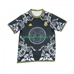 Real Madrid Maillot avec flocage Noir Versace Edition Domicile 2024-2025 ,Homme MC