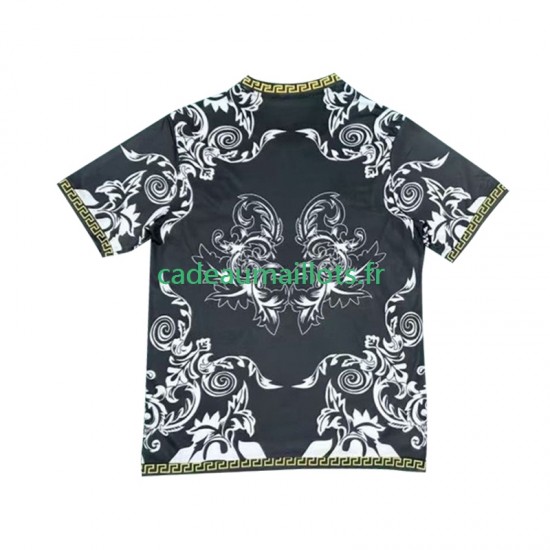 Real Madrid Maillot avec flocage Noir Versace Edition Domicile 2024-2025 ,Homme MC