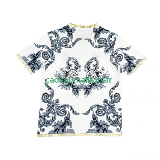 Real Madrid Maillot avec flocage Blanc Versace Edition Domicile 2024-2025 ,Homme MC