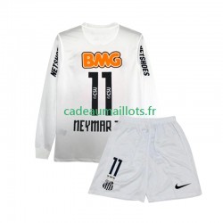 Santos FC Maillot avec flocage Neymar JR 11 Rétro Domicile 2011 2012 ,Tenue Enfant ML