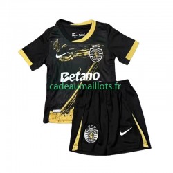 Sporting CP Maillot avec flocage 4ème 2024-2025 ,Tenue Enfant MC