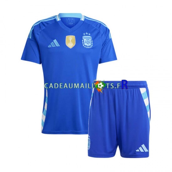 Argentine Maillot avec flocage Copa America Extérieur 2024 ,Tenue Enfant MC