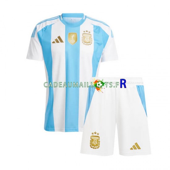 Argentine Maillot avec flocage Copa America Domicile 2024 ,Tenue Enfant MC