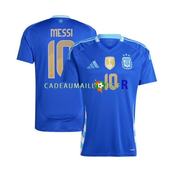 Argentine Maillot avec flocage Lionel Messi 10 Copa America Extérieur 2024 ,Homme MC