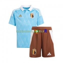 Belgique Maillot avec flocage Extérieur Euro 2024 ,Tenue Enfant MC