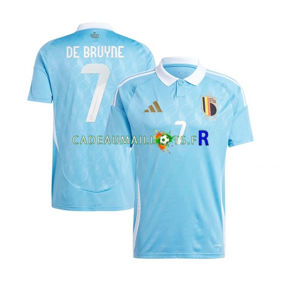 Belgique Maillot avec flocage De Bruyne 7 Extérieur Euro 2024 ,Homme MC