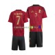 Belgique Maillot avec flocage De Bruyne 7 Domicile Euro 2024 ,Tenue Enfant MC