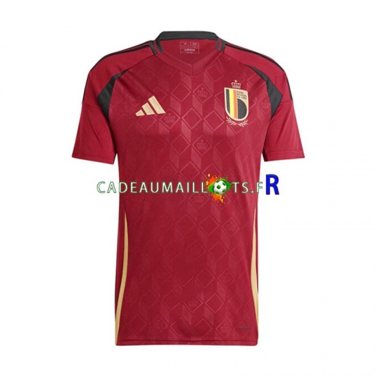 Belgique Maillot avec flocage Domicile Euro 2024 ,Homme MC