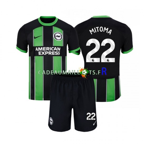 Brighton Hove Albion Maillot avec flocage Mitoma 22 Extérieur 2023-2024 ,Tenue Enfant MC