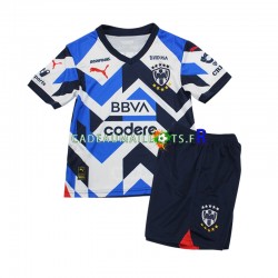 CF Monterrey Maillot avec flocage 3ème 2023-2024 ,Tenue Enfant MC
